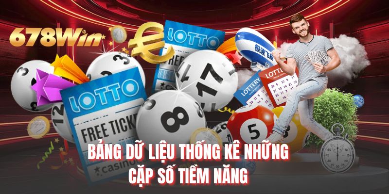 Bảng dữ liệu thống kê những cặp số tiềm năng